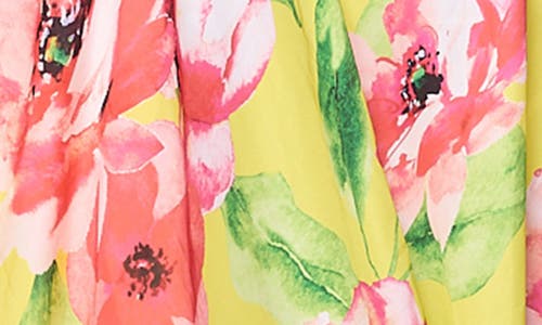 Ranee's Ranees One-shoulder Cover-up Maxi Dress In Yellow