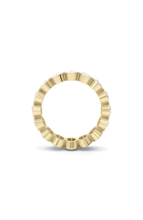 Shop Hautecarat Oval Cut Lab Created Diamond Eternity Ring In Yellow Gold