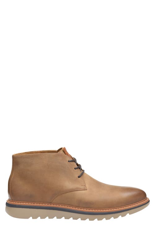 Shop Johnston & Murphy Braydon Chukka Boot In Brown Oiled Full Grain