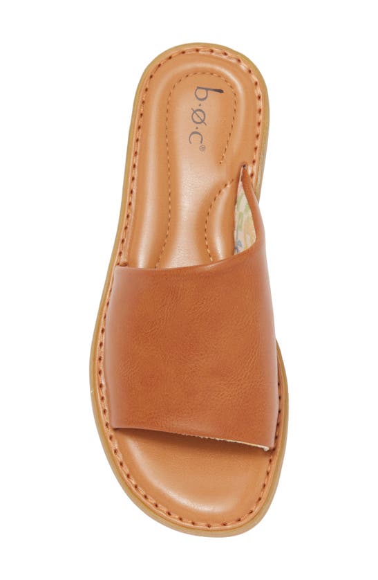 B O C Keely Slide Sandal In Tan