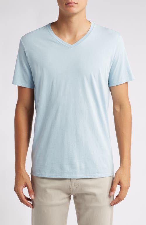 ATM Anthony Thomas Melillo V-Neck Cotton T-Shirt in Blue 