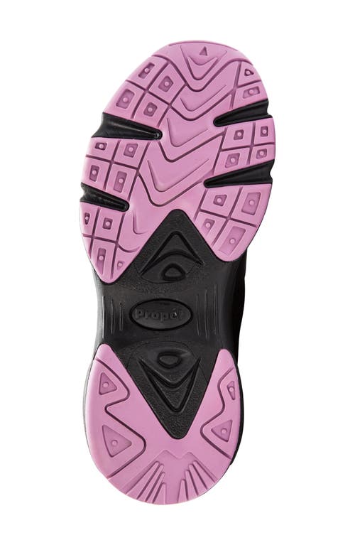 Propét Stability X Sneaker In Black/berry Fabric