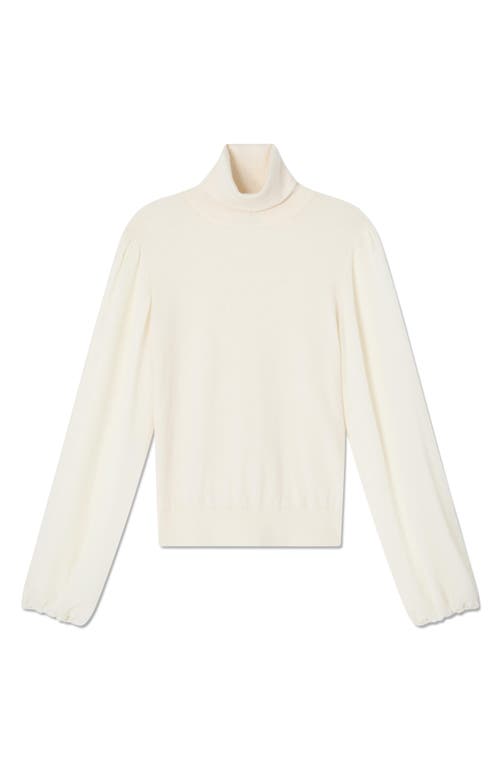 Shop Lk Bennett Erica Mixed Media Sweater In Ivory