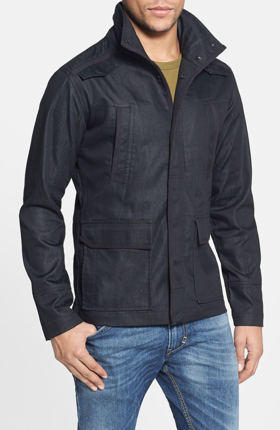 Kane & Unke Tape Trimmed Military Jacket Nordstrom
