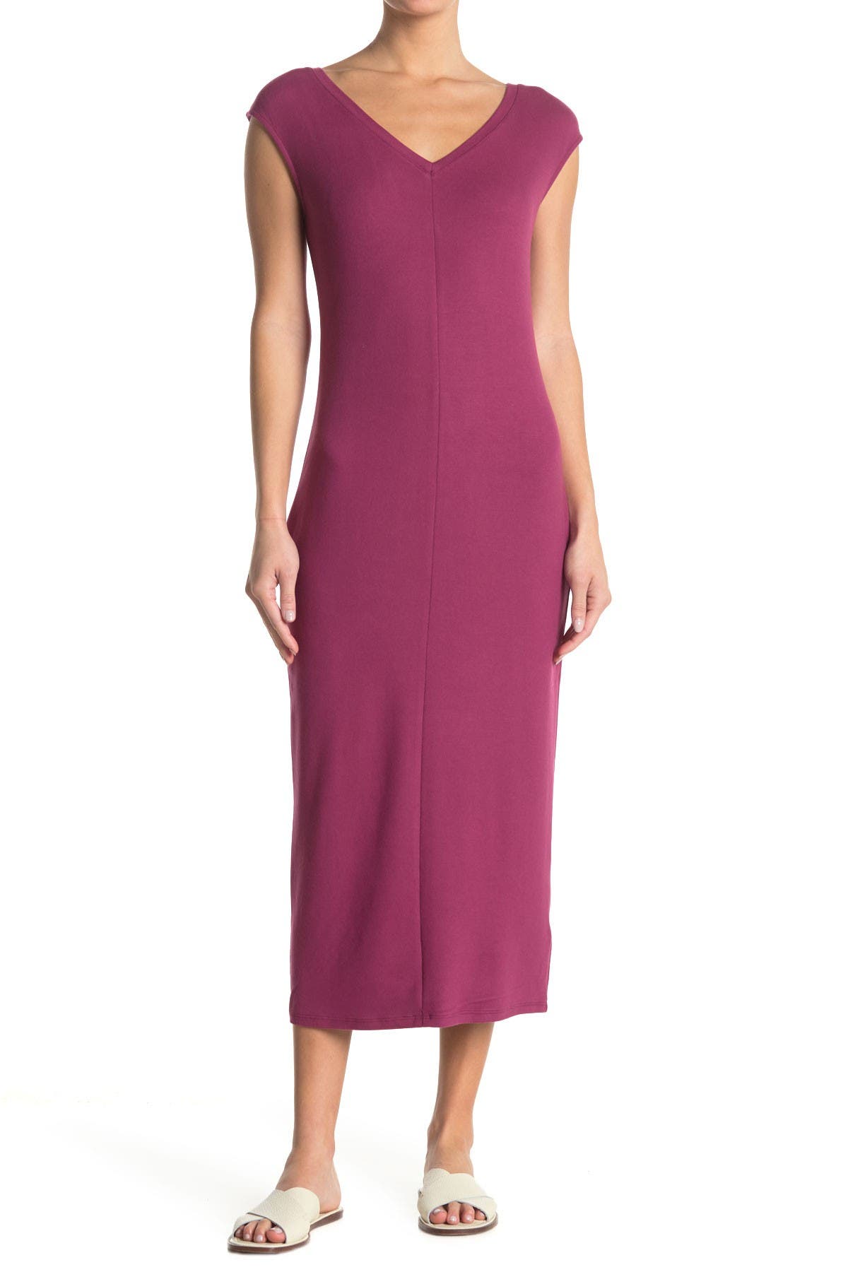 philosophy apparel elbow sleeve knit swing dress