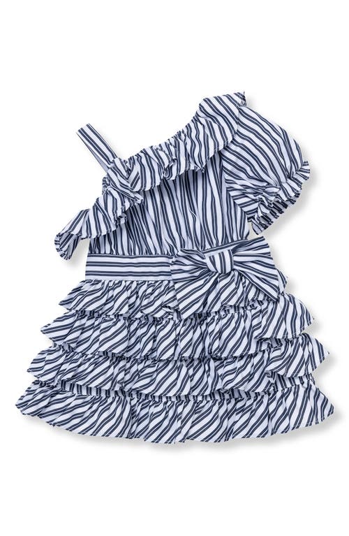 Habitual Kids Asymmetric Ruffle Dress Stripe at Nordstrom,
