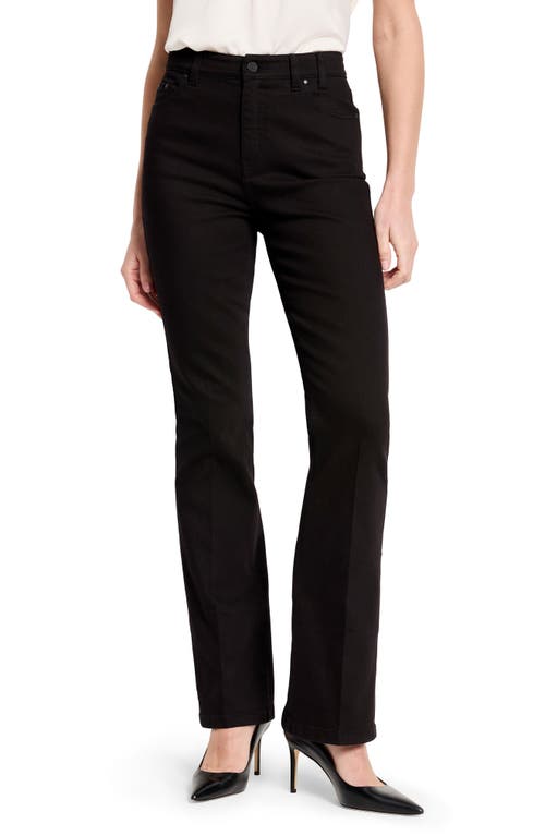Nic + Zoe Nic+zoe High Rise Bootcut Jeans In Black Denim In Black Denim