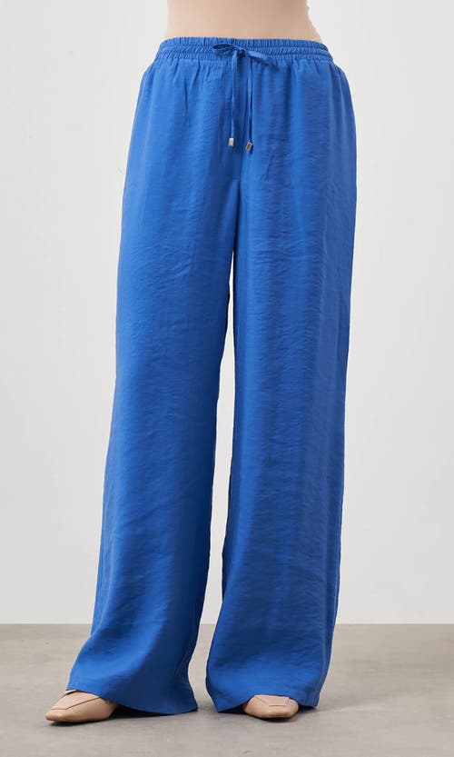 Shop Mizalle Wide Leg Pants In Blue