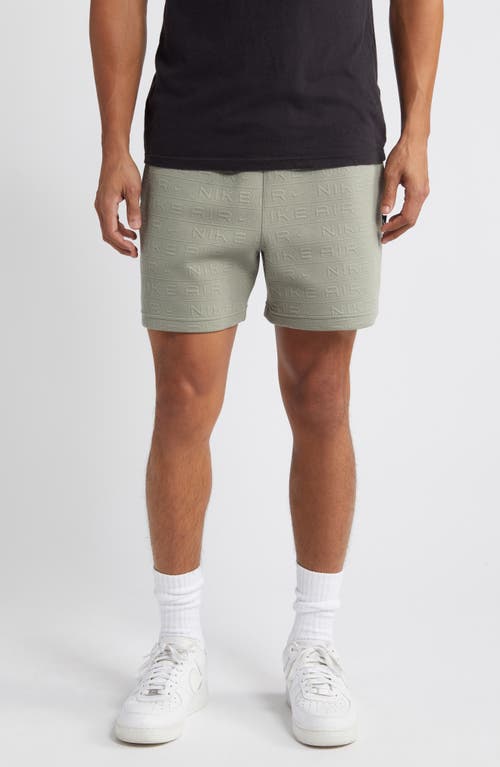 Shop Nike Sportswear Air Knit Shorts In Dark Stucco/dark Stucco