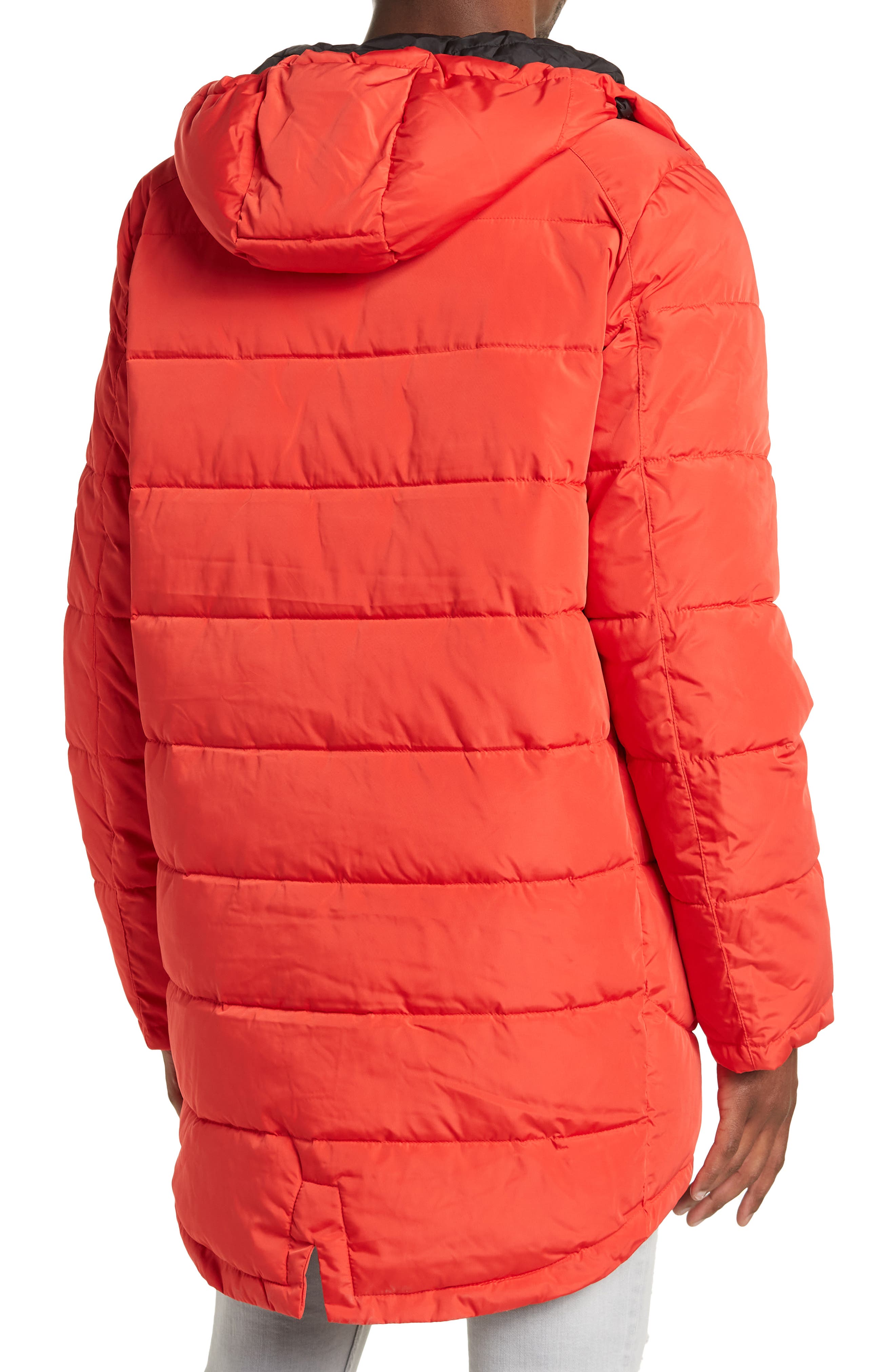 mens knee length puffer coat