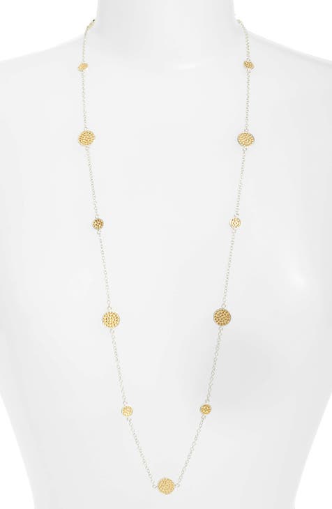 Long Multi Disc Station Necklace (Nordstrom Exclusive)