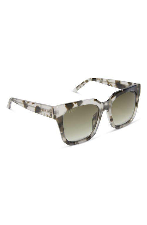 Shop Diff Ariana Ii 54mm Gradient Square Sunglasses In Kombu/olive Gradient