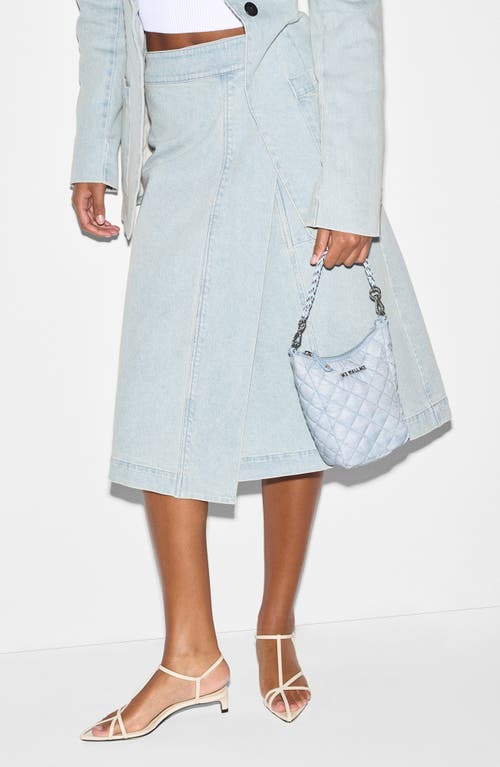 Mz Wallace Crosby Go Quilted Crossbody Bag In Chambray