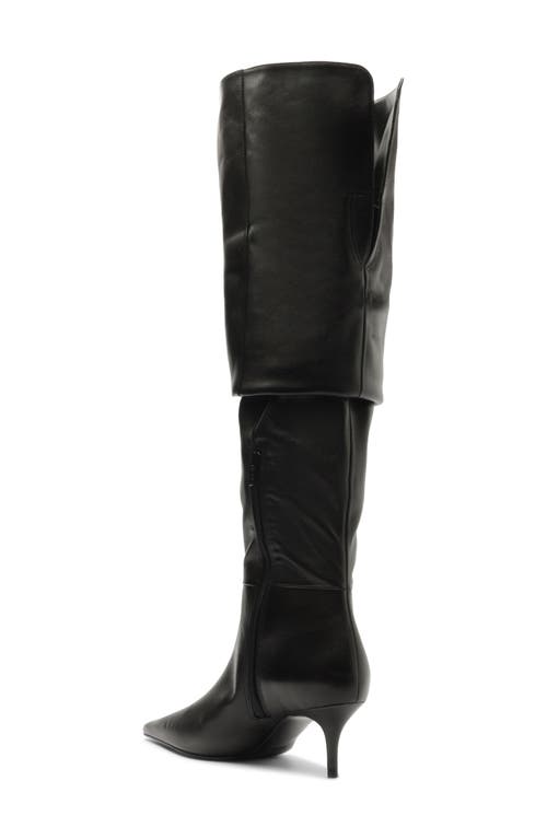 Shop Schutz Ashlee Mid Over The Knee Boot In Black