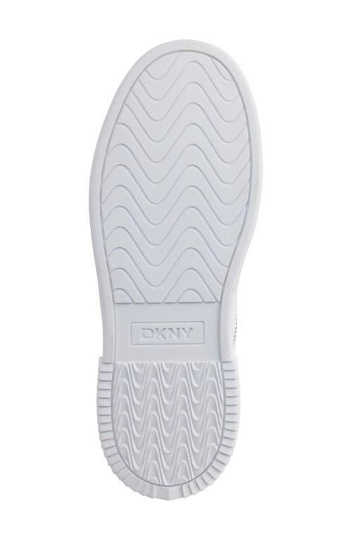 Shop Dkny Baylor Platform Sneaker In White/black