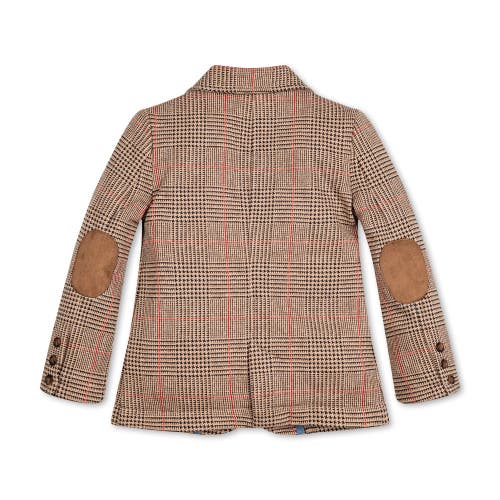 Hope & Henry Boys' Fleece Blazer, Toddler In Camel Glen Plaid
