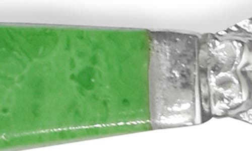 Tiramisu Vibrant Verde Stainless Steel Salad Servers In Green