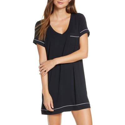 Nordstrom Moonlight Nightshirt, Black