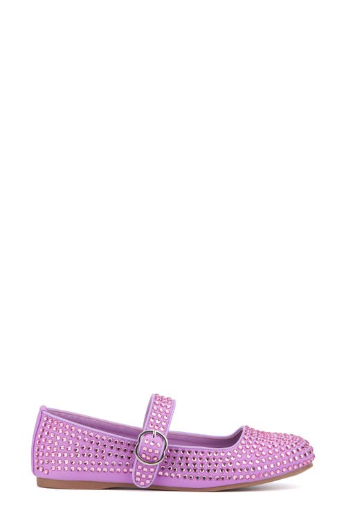 Olivia Miller Dawn Studded Mary Jane Flat In Lavender