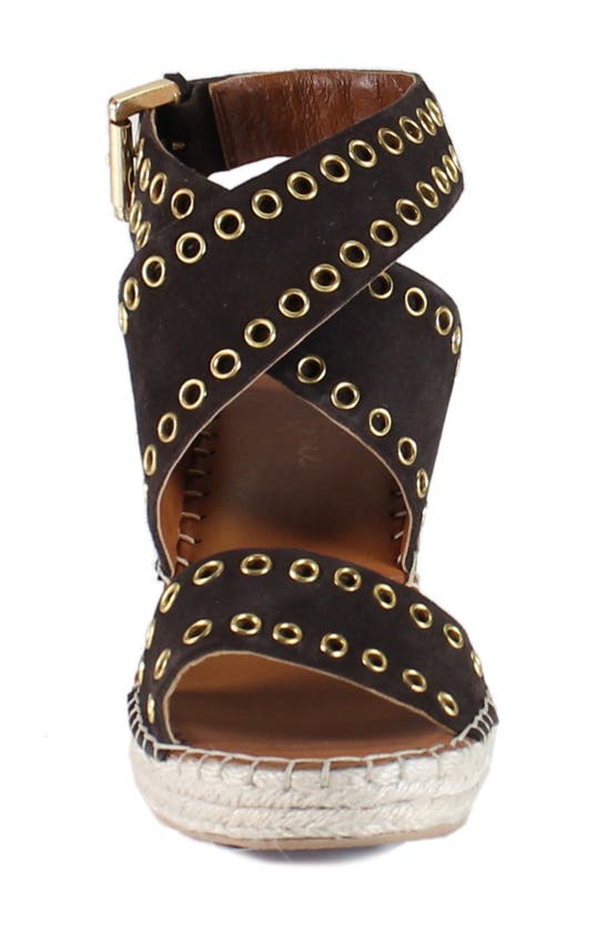 Shop Diba True Gar Denia Wedge Sandal In Brown