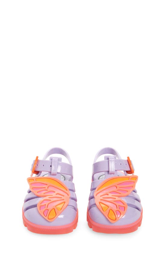 Shop Sophia Webster Kids' Butterfly Jelly Sandal In Lilac/ Pink