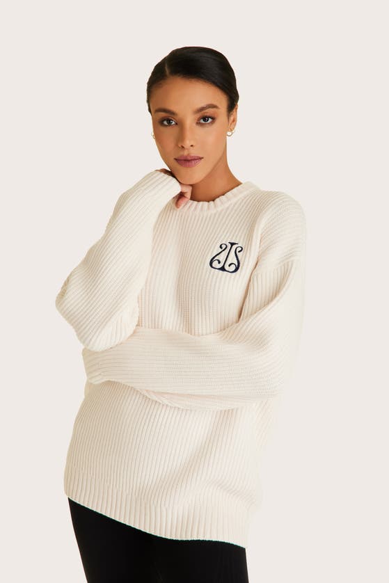 Shop Alala Crest Sweater In Bone