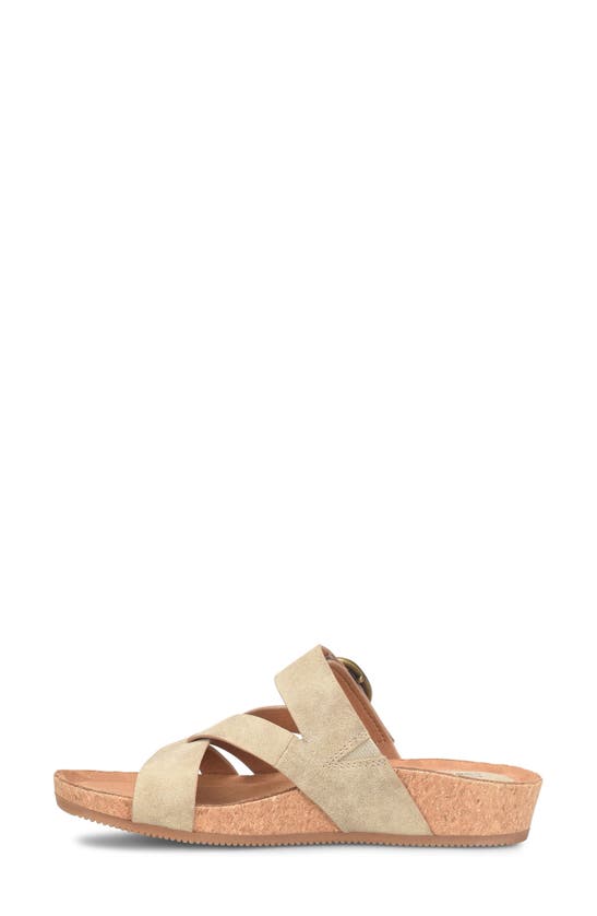 Eurosoft Gwenda Slide Sandal In Stone Taupe