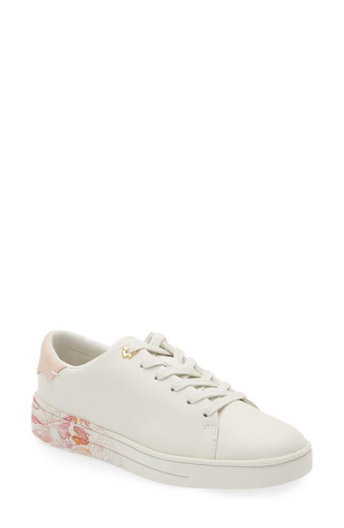 Ted Baker London Kimbie Floral Sneaker in Ecru