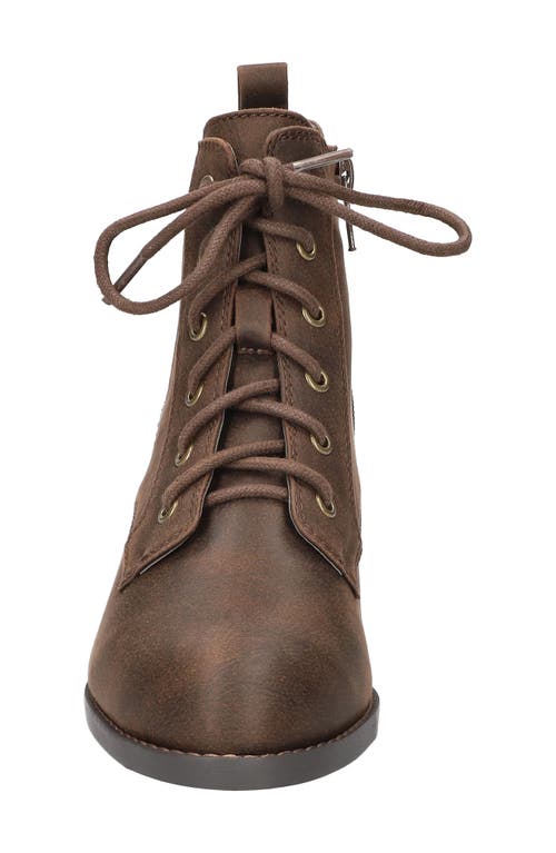 Bella Vita Bismark Lace-up Bootie In Brown