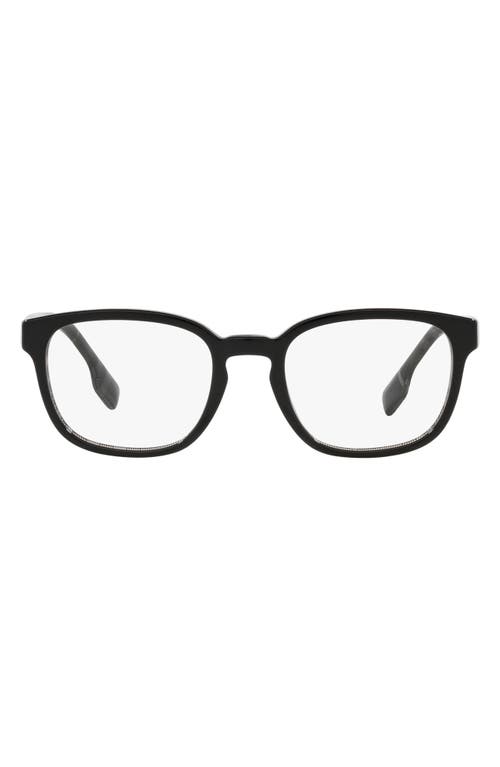 burberry Edison 53mm Square Optical Glasses in Black at Nordstrom