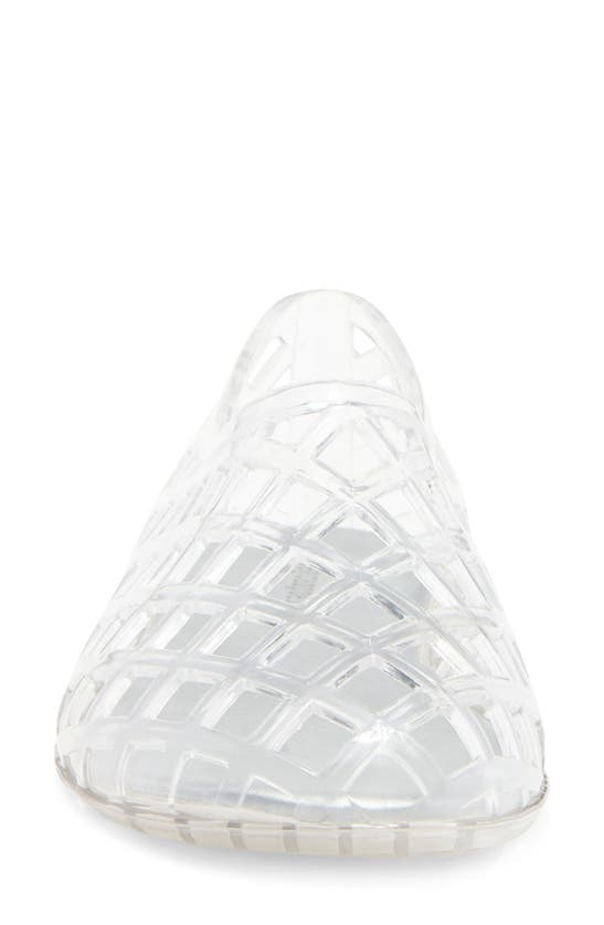 Shop Jeffrey Campbell Jellz Slip-on In Clear Silver