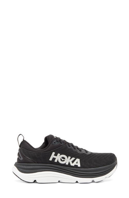 Shop Hoka Gaviota 5 Running Shoe In Black/white