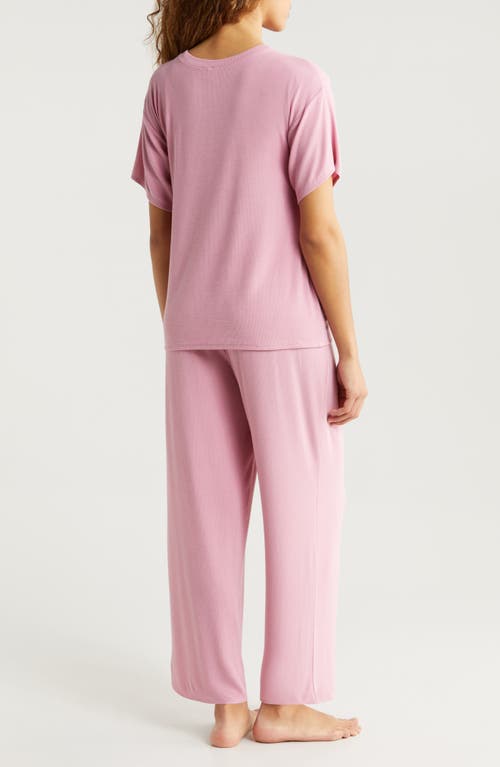 Shop Nordstrom Moonlight Eco Easy Rib Pajamas In Pink Prince