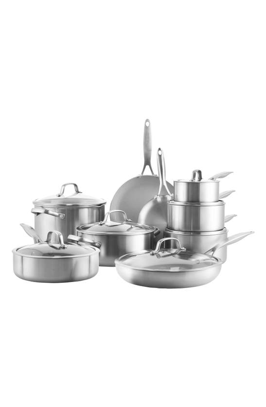 Greenpan Venice Pro 16-piece Cookware Set In Stainless Steel