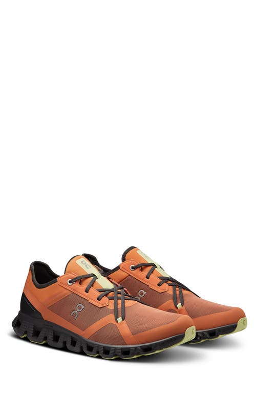 On Cloud X 3 Ad Hybrid Training Shoe In Orange/shadow