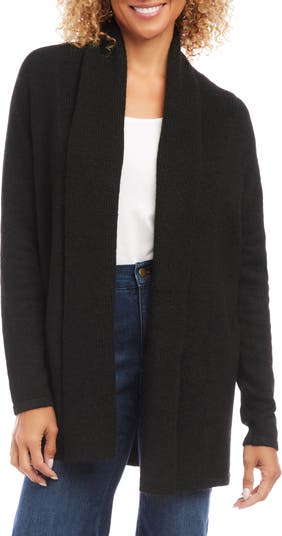 Karen Kane Shawl Collar Open Front Cardigan