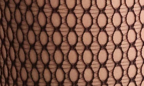 Nordstrom Dot Fishnet Tights In Black
