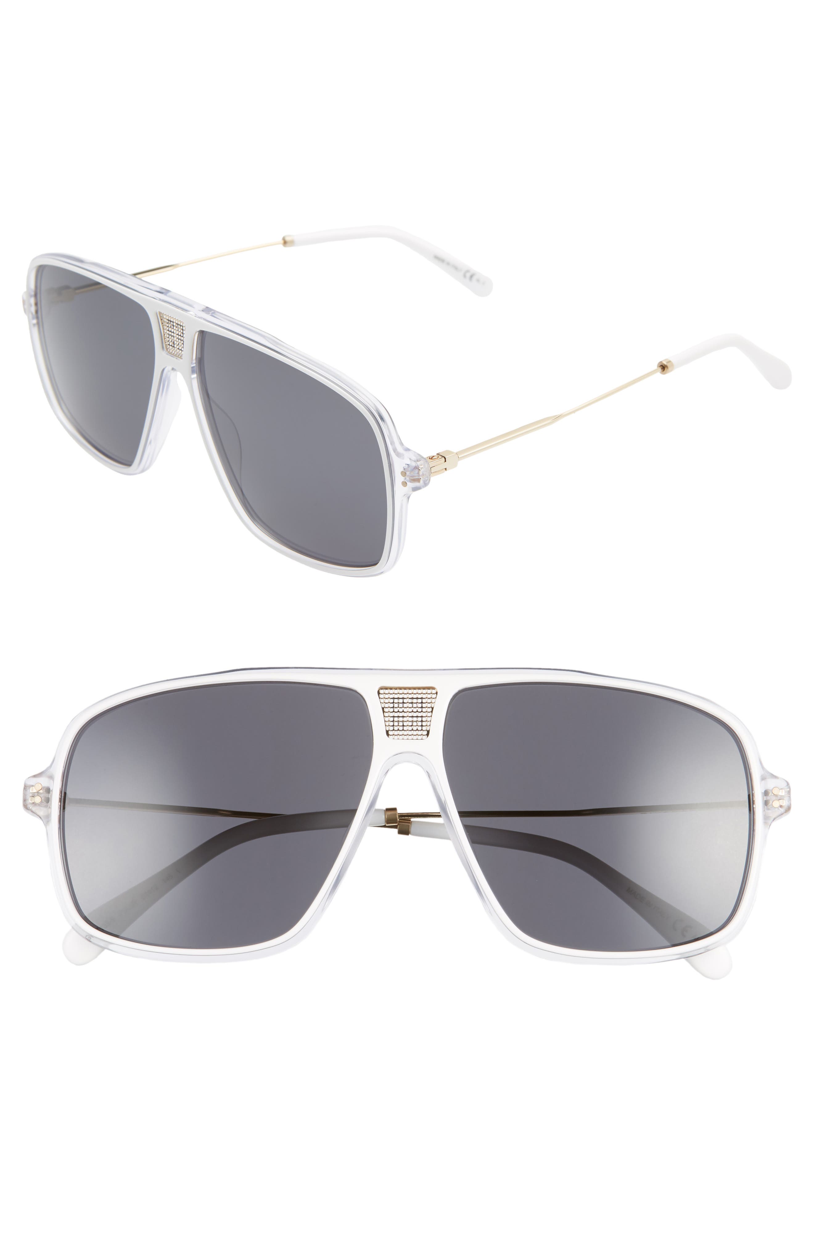 Givenchy 61mm Aviator Sunglasses In 0p9u-ir | ModeSens