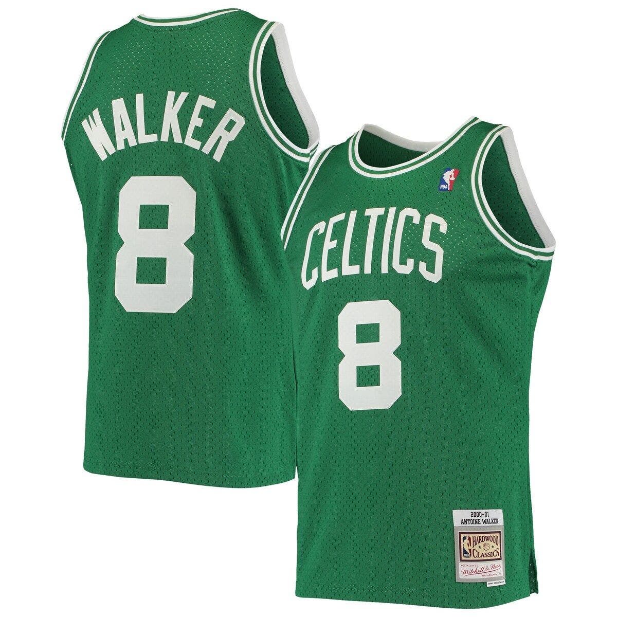 Classic Antoine Walker #8 Boston Celtics Basketball Jersey Stitched Green 