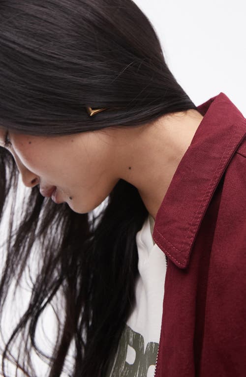 Shop Topshop Oversize Cotton Bomber Jacket In Burgundy