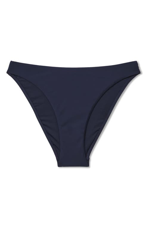 Shop Reiss Millie High Cut Bikini Bottoms In Navy