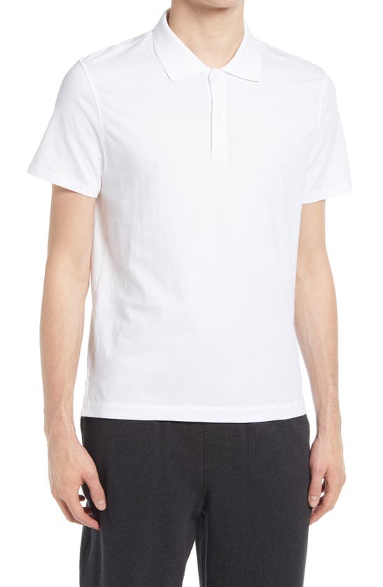 Atm Anthony Thomas Melillo Jersey Cotton Polo Shirt In White