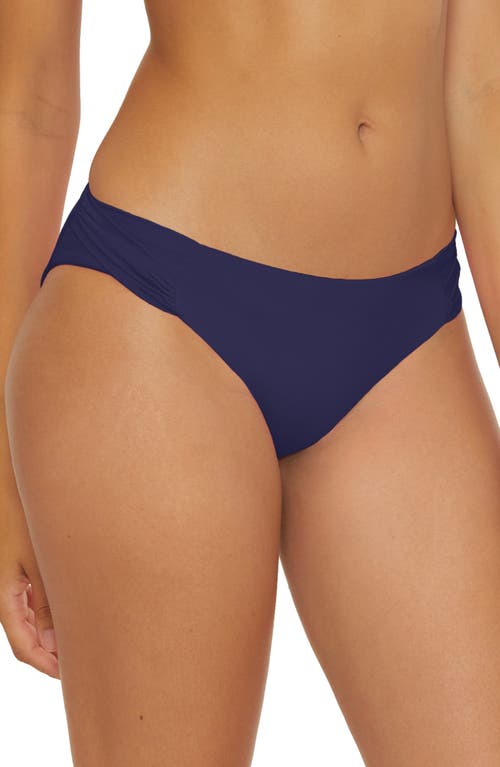 Shop Trina Turk Monaco Side Tab Hipster Bikini Bottoms In Navy