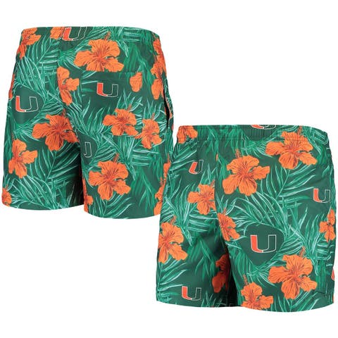 Men's FOCO Green/Gold Green Bay Packers Geo Print Swim Trunks