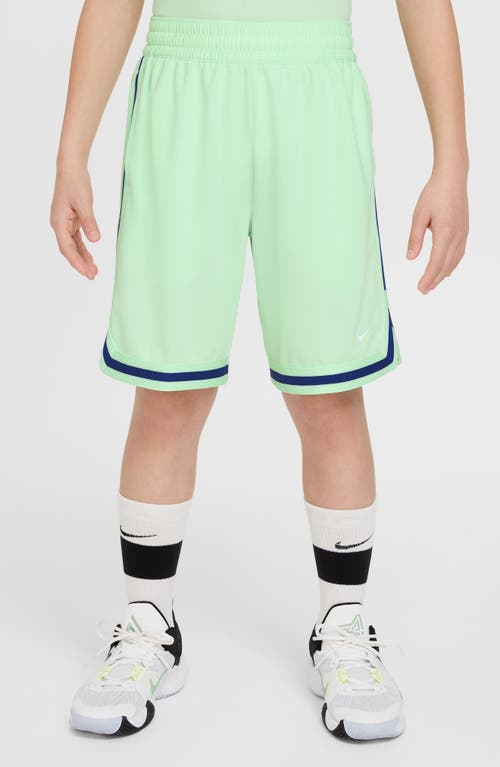 Shop Nike Kids' Dri-fit Dna Athletic Shorts In Vapor Green/white