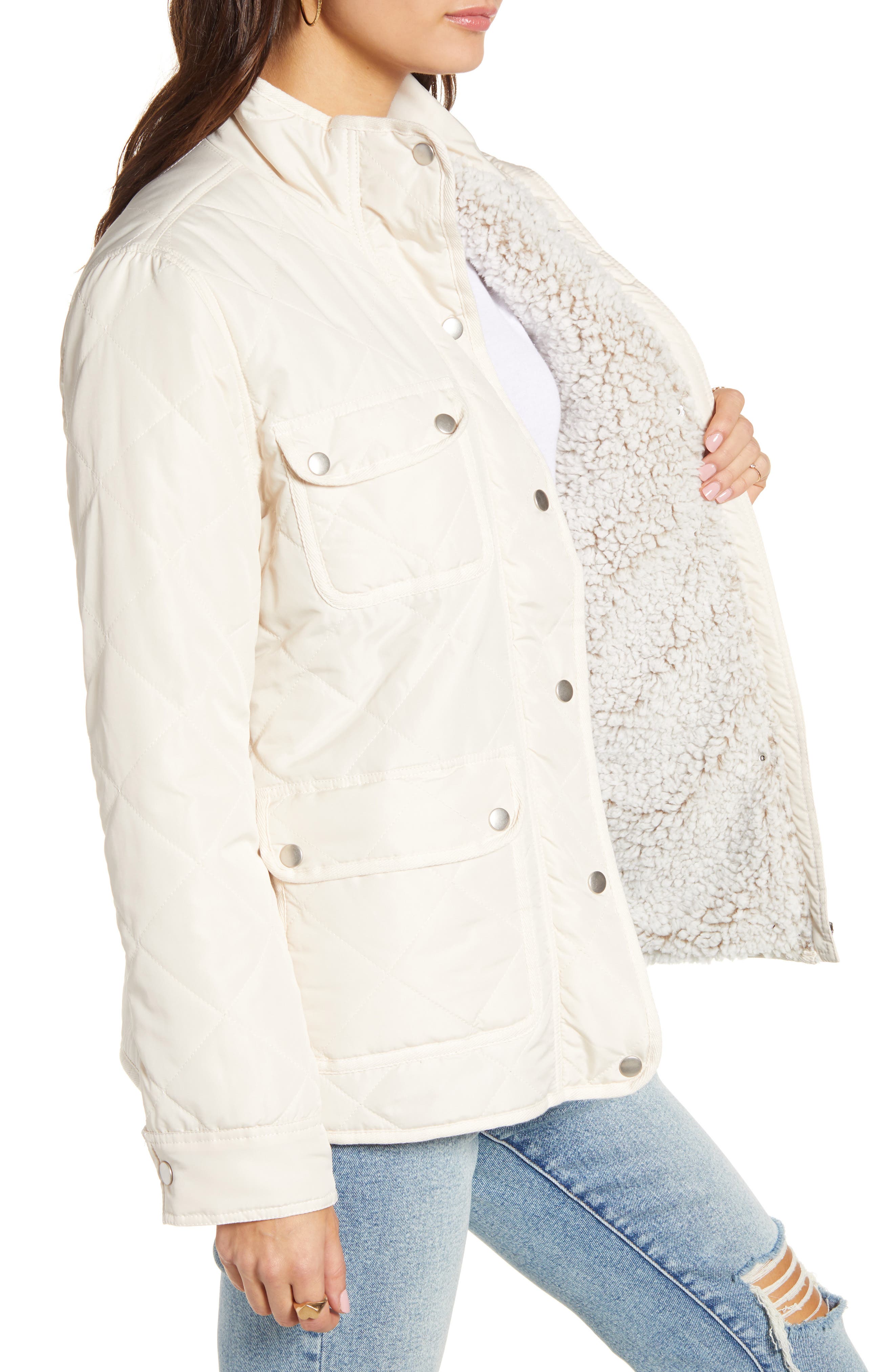 THREAD AND SUPPLY Fleece Lined Quilted Utility Jacket HauteLook