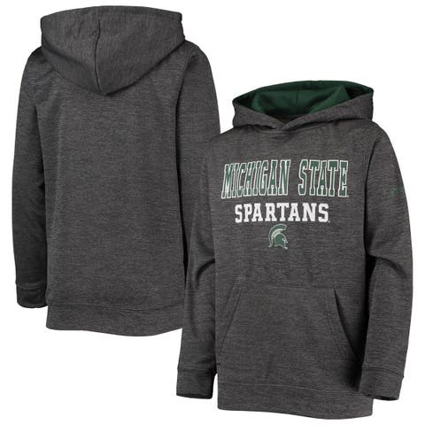 Men's Nike Gray Michigan State Spartans 2021 Sideline Team Performance  Tri-Blend Hoodie