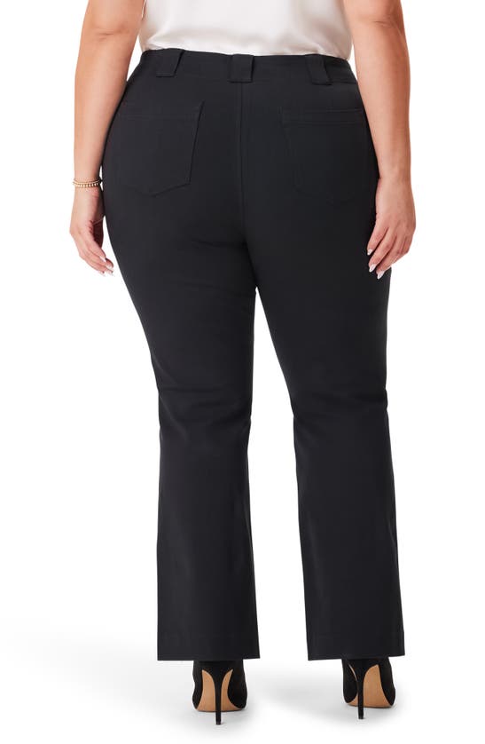Nic + Zoe Plaza Demi Bootcut Ankle Pants In Black Onyx