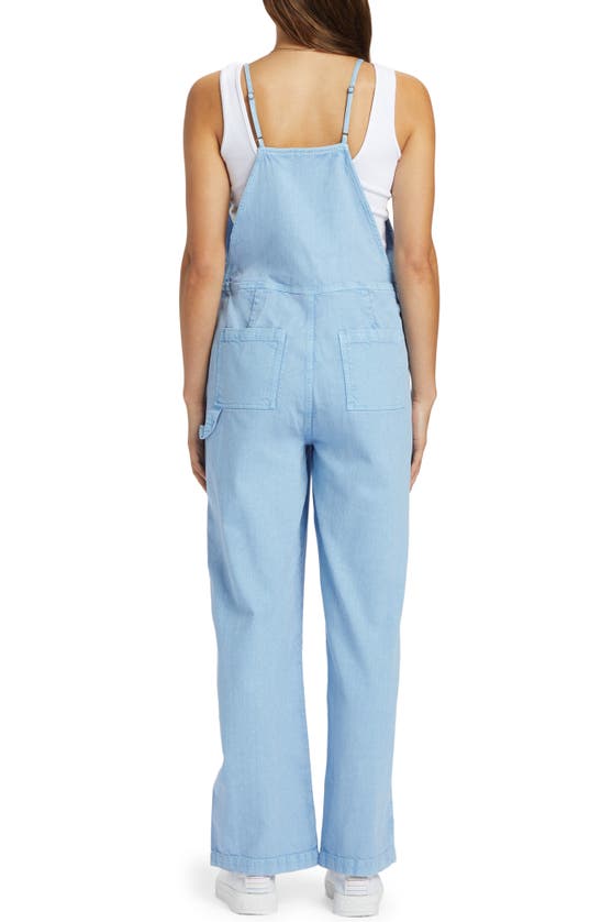 Shop Roxy Crystal Coast Overalls In Bel Air Blue