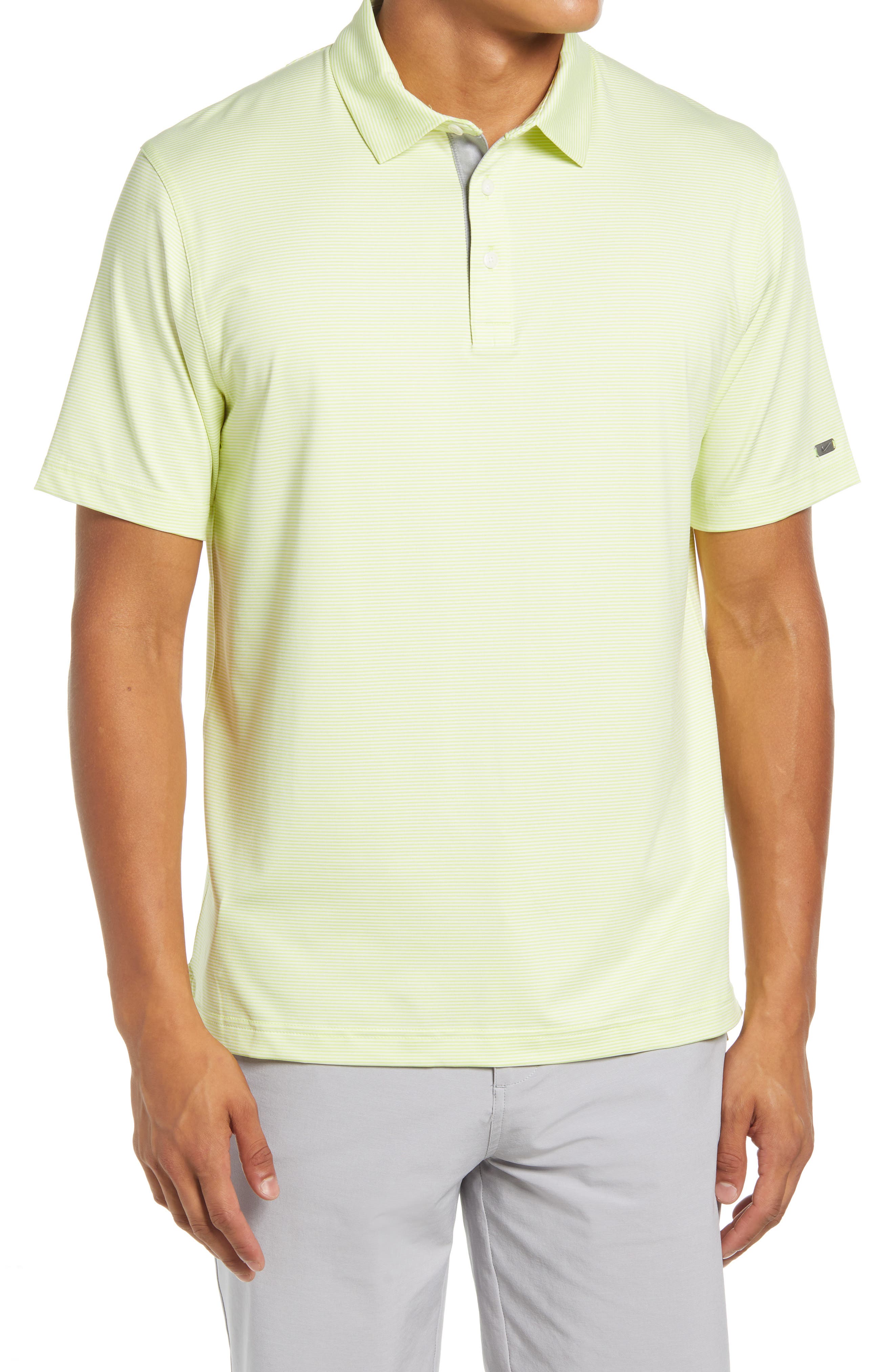 pale yellow polo shirt